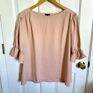 Ann Taylor Blush Pink Blouse | XL